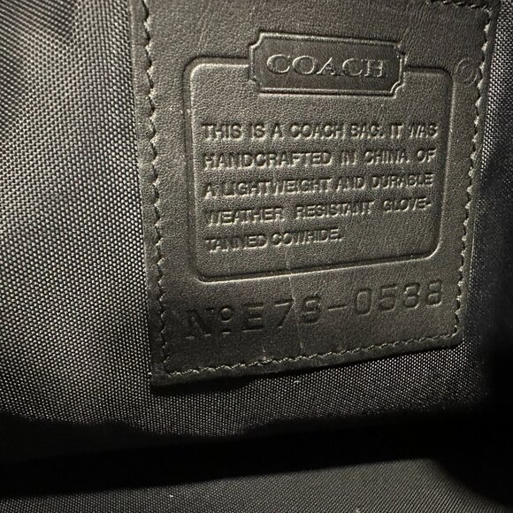 Vintage Coach Briefcase Black 0538 Bag Messenger Bag Shoulder Bag. - Picture 5 of 9
